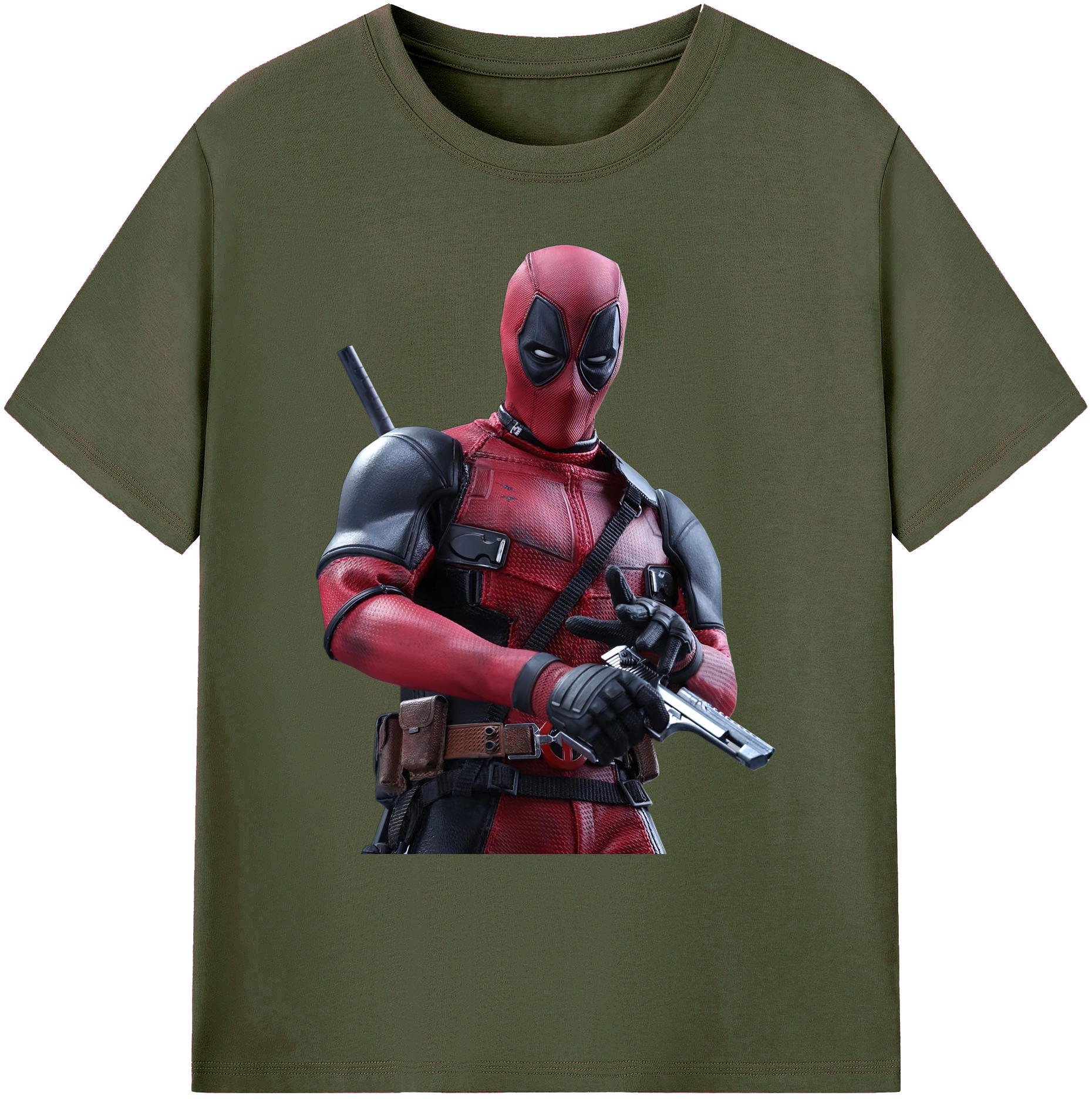 （画像用） Deadpool デッドプール 綿100％ メンズ半袖Tシャツ｜肌触りやわらか＆通気性